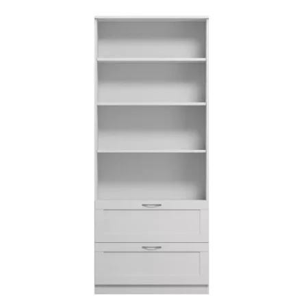 Стеллаж Сириус 2 ящика 78х190 белый