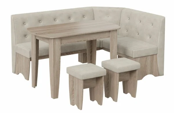 Кухонный комплект Барселона дуб сонома трюфель, микровелюр Duna Brilliant Кухонный комплект Барселона дуб сонома трюфель, микровелюр Duna Brilliant