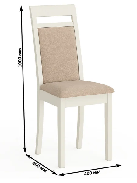 Стул Гольф-12 слоновая кость, ткань велюр бежевый 05 Стул Гольф-12 слоновая кость, ткань велюр бежевый 05