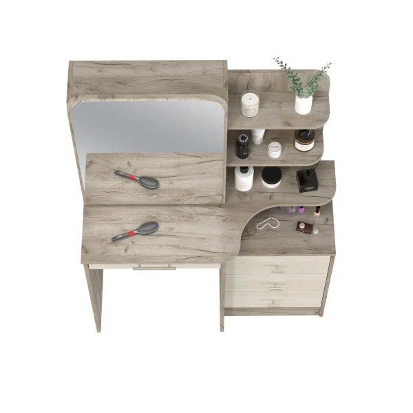 Трюмо 4-25101 Верона дуб крафт серый/скандинавское дерево белое Трюмо 4-25101 Верона дуб крафт серый/скандинавское дерево белое