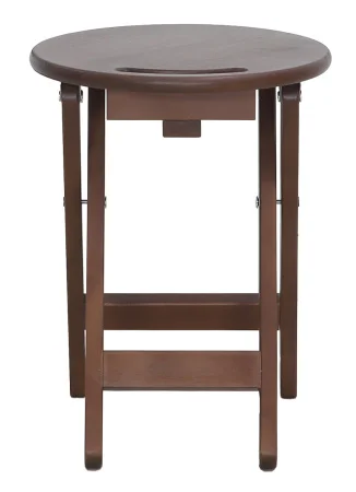 Табурет складной с ручкой орех