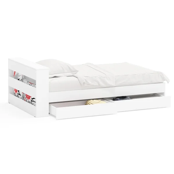 Кровать с ящиками Ксения белый Кровать с ящиками Ксения белый