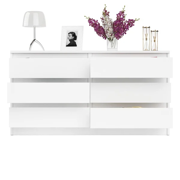 Комод на шесть ящиков МК 1380.6 белый Комод на шесть ящиков МК 1380.6 белый