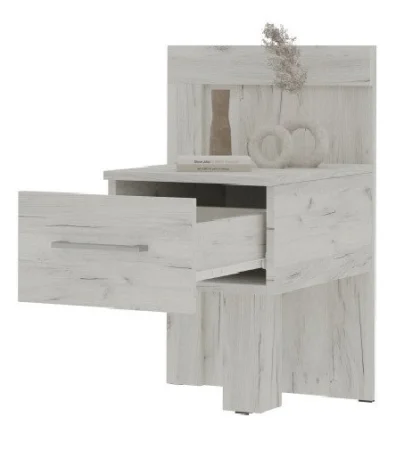 Тумба прикроватная Гранд дуб крафт белый