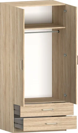 Шкаф 2-х дверный с ящиками Лотос 8.024 дуб сонома