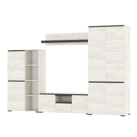 Буфет Гретта 2С дуб крафт белый/антрацит