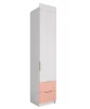 Шкаф Лавис ШД 450.1 белый/персик софт