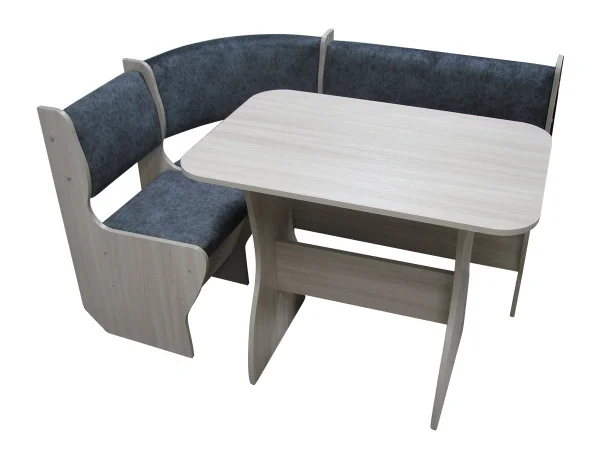 Комплект Аленка 5 ясень шимо светлый/велюр серый Комплект Аленка 5 ясень шимо светлый/велюр серый