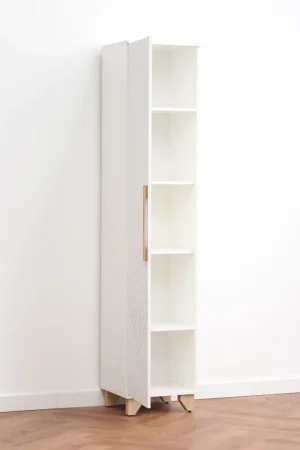 Пенал Копенгаген со створкой белый/белый матовый