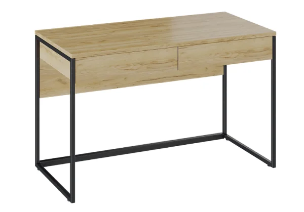 Стол компьютерный Лофт тип 2 дуб крафт золотой