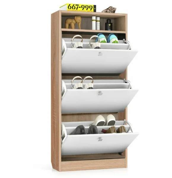 Обувница ТО-3 дуб сонома/белый Обувница ТО-3 дуб сонома/белый