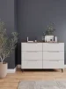 Комод Роза 1300 орех франклин/белый софт тренто