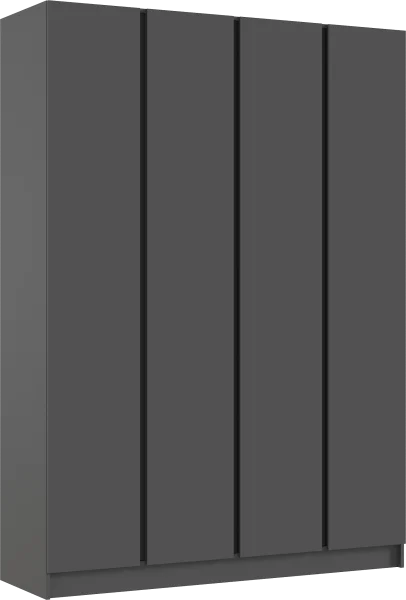 Шкаф 4-х створчатый Келвин 1600 графит