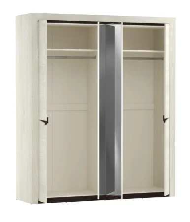 Шкаф для одежды 4-х дверный Лючия 33.01 бетон пайн белый