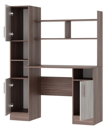 Стол компьютерный ПКС-6 ясень шимо темный/шимо светлый