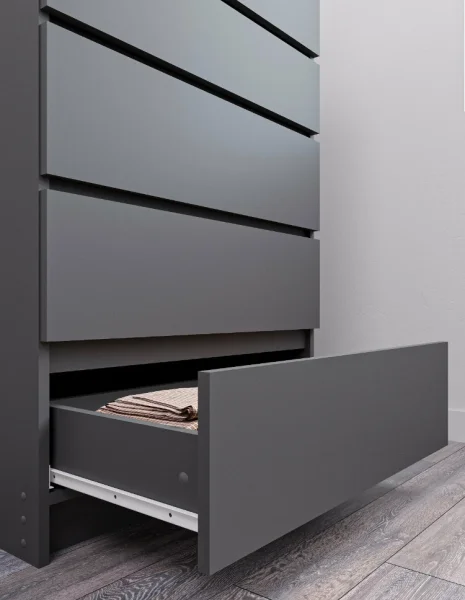 Комод высокий Мори МК 700.5 графит Комод высокий Мори МК 700.5 графит