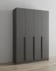 Шкаф Мадрид 1,6 без зеркала графит серый