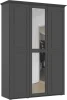 Шкаф 3-х створчатый Престиж-1 графит