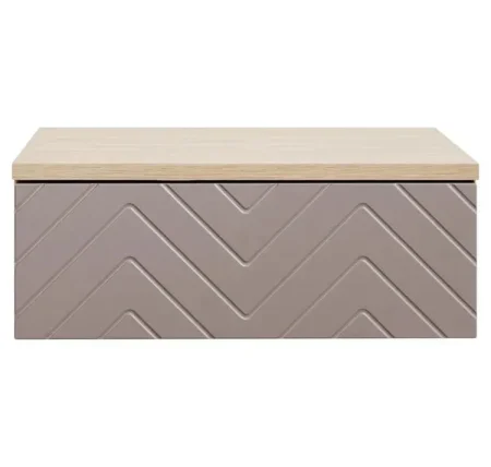 Тумба прикроватная Амьен 16.08 плейн/веллюто капучино