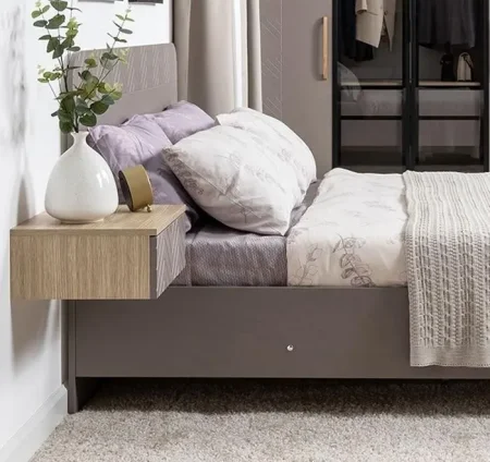 Кровать с подъемным механизмом Амьен 11.44 плейн/веллюто капучино