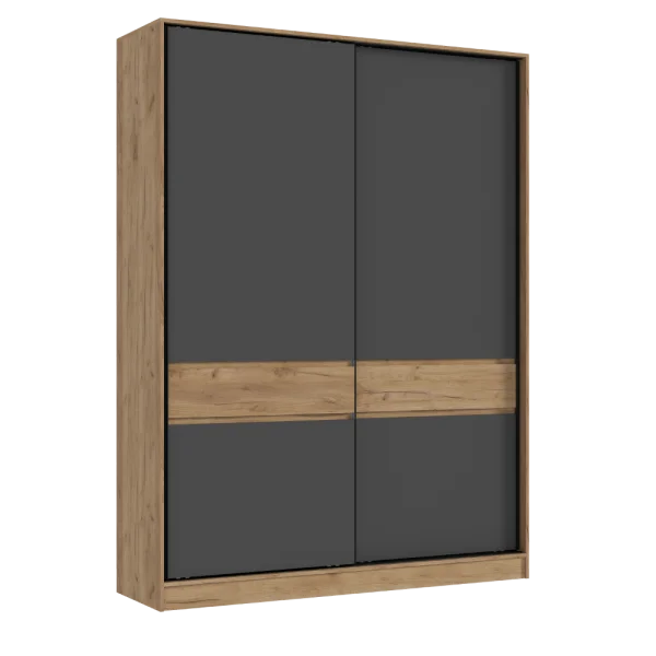 Шкаф-купе Роджина 1800 дуб крафт/графит