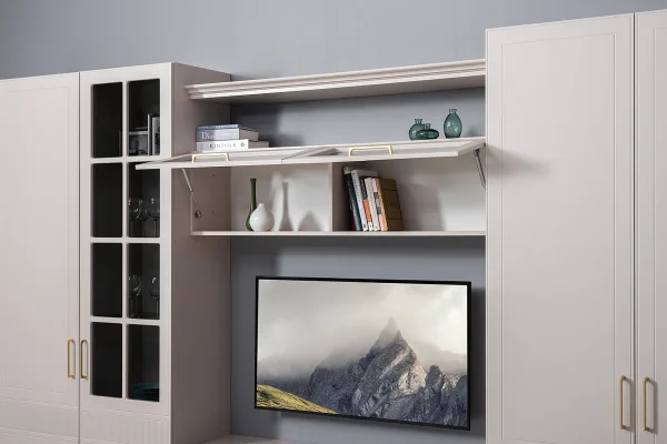 Шкаф навесной Ричфорд 16.328 моно керамика/кашемир