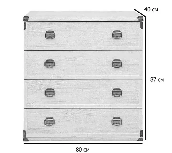 Комод Индиана JKOM4S/80 сосна каньон Комод Индиана JKOM4S/80 сосна каньон