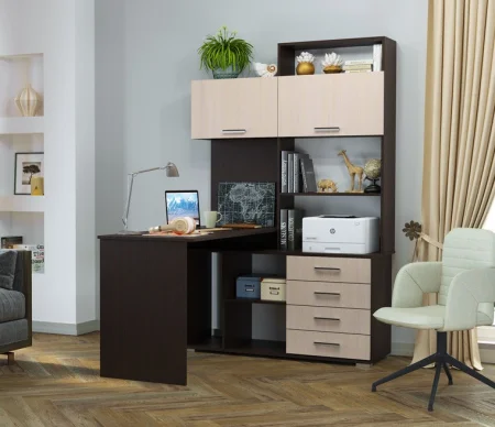 Стол компьютерный ПКС-11 венге/дуб белфорт