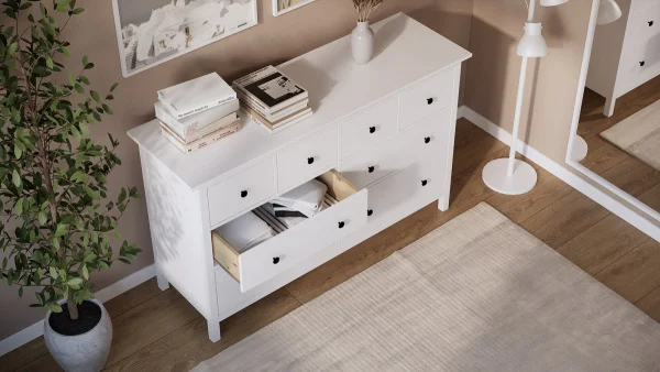 Комод 8 ящиков Кымор белый Комод 8 ящиков Кымор белый