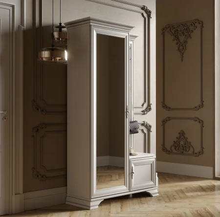 Прихожая Кентаки PPK/110L белый (левая)