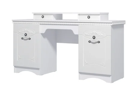 Стол туалетный Ольга-10 белый экспо/жемчужный ясень Стол туалетный Ольга-10 белый экспо/жемчужный ясень