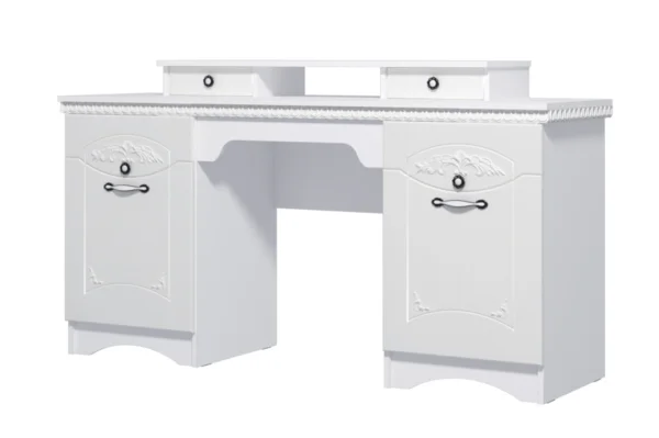 Стол туалетный Ольга-10 белый экспо/жемчужный ясень Стол туалетный Ольга-10 белый экспо/жемчужный ясень