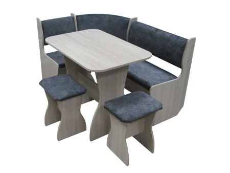 Комплект Аленка 5 ясень шимо светлый/велюр серый