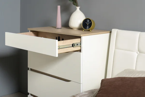 Комод Муссон 13.97 белый/дуб эндгрейн элегантный Комод Муссон 13.97 белый/дуб эндгрейн элегантный