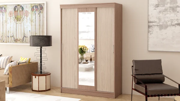 Шкаф-купе СВК-1300 ясень шимо светлый/ясень шимо тёмный