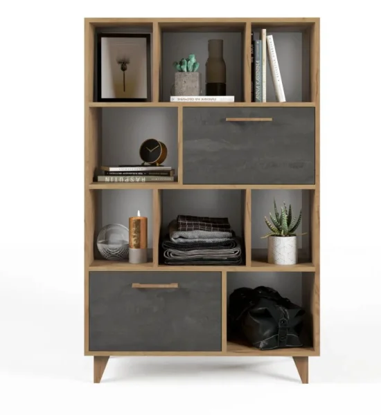 Комод Эго К-1 (НГ) дуб крафт золотой/камень темный Комод Эго К-1 (НГ) дуб крафт золотой/камень темный