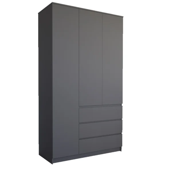 Шкаф трехдверный Мори МШ 1200.1 графит
