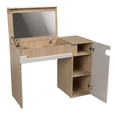 Туалетный стол Палермо-3 СТ-025 ясень шимо светлый/белый глянец