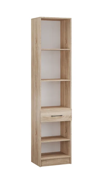 Пенал с зеркалом Денвер дуб сонома/белый