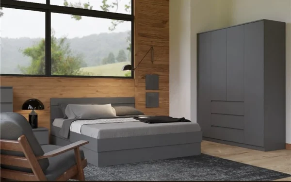 Кровать Челси 1,6 графит Кровать Челси 1,6 графит