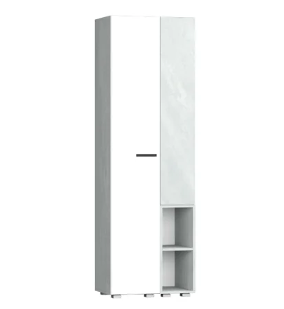 Шкаф Эльза бетонный камень/белый шагрень