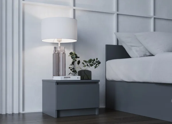 Кровать двуспальная Мори КРМ 1600.1 графит Кровать двуспальная Мори КРМ 1600.1 графит