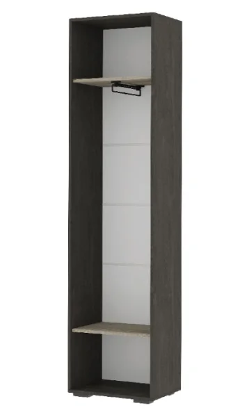 Пенал Эдинбург железный камень/дуб крафт серый