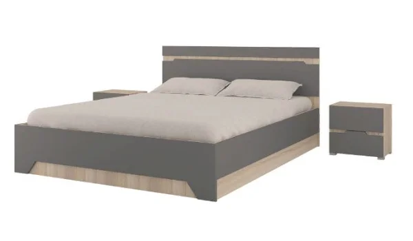 Спальня Анталия дуб сонома/графит софт Спальня Анталия дуб сонома/графит софт