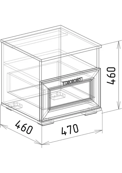 Тумба прикроватная Корвет Люкс №29 бодега Тумба прикроватная Корвет Люкс №29 бодега