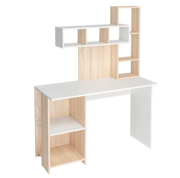 Стол компьютерный Олимп дуб сонома/белый