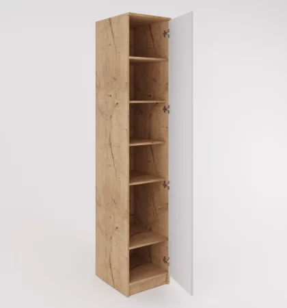 Шкаф Охта Лайт 400 дуб вотан/белый