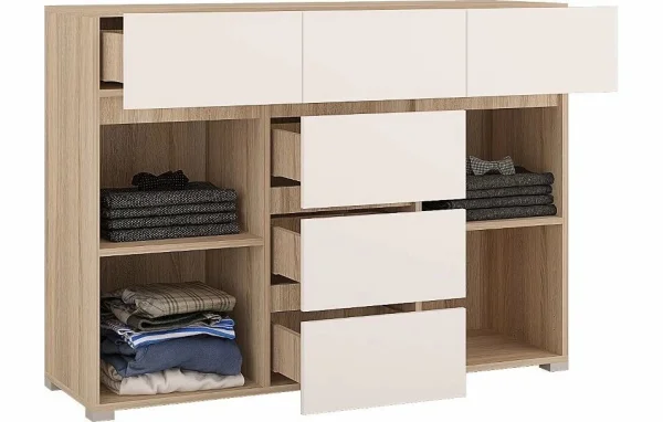 Комод Анталия 1200 дуб сонома/белый софт Комод Анталия 1200 дуб сонома/белый софт