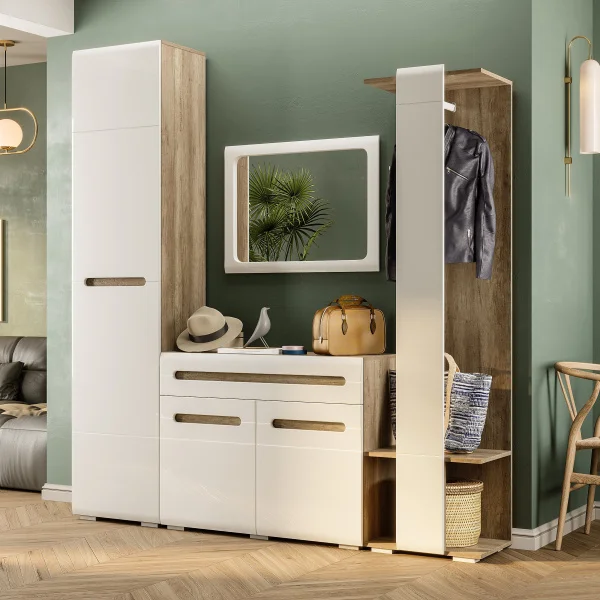 Тумба Наоми ТБ-18 дуб каньон/белый глянец Тумба Наоми ТБ-18 дуб каньон/белый глянец