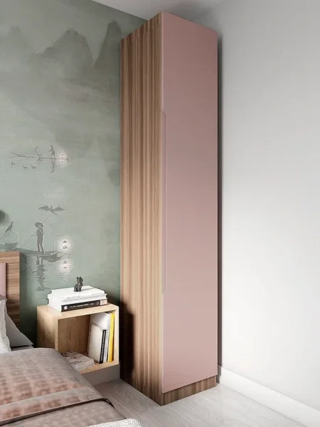 Шкаф Роза 450 орех франклин/пудра скин тренто